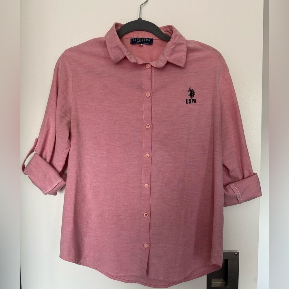 U.S. Polo Assn. Pink Button Down Shirt